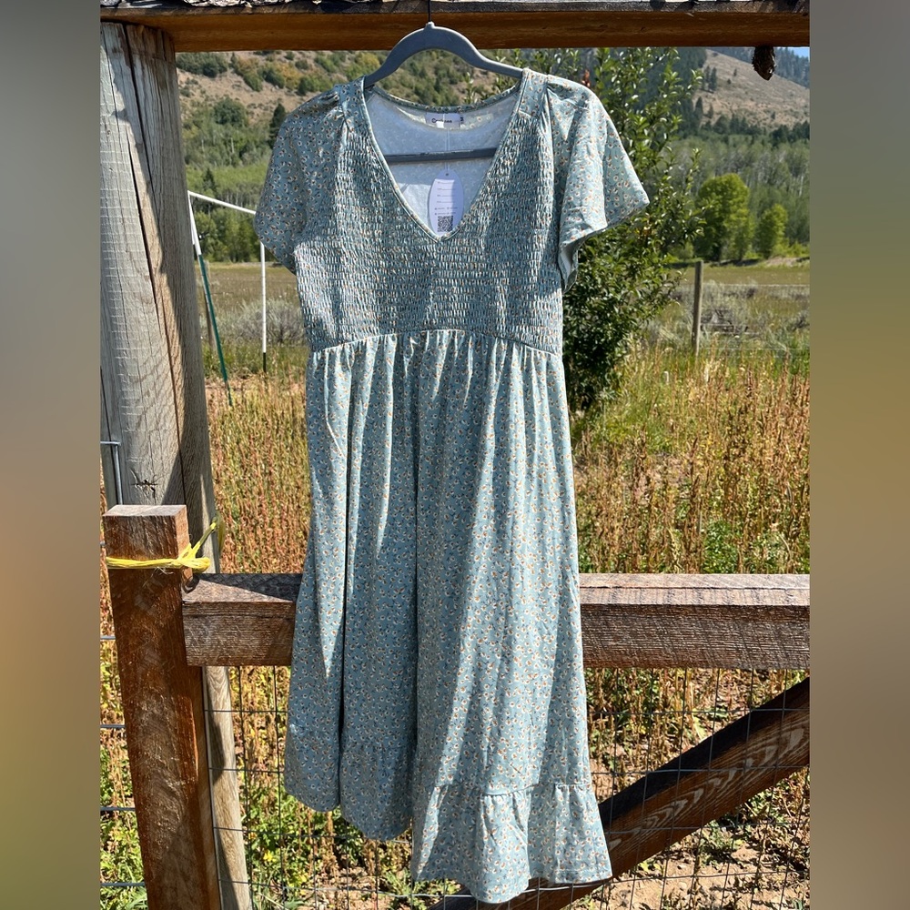 Coolmee Floral Maternity Dress